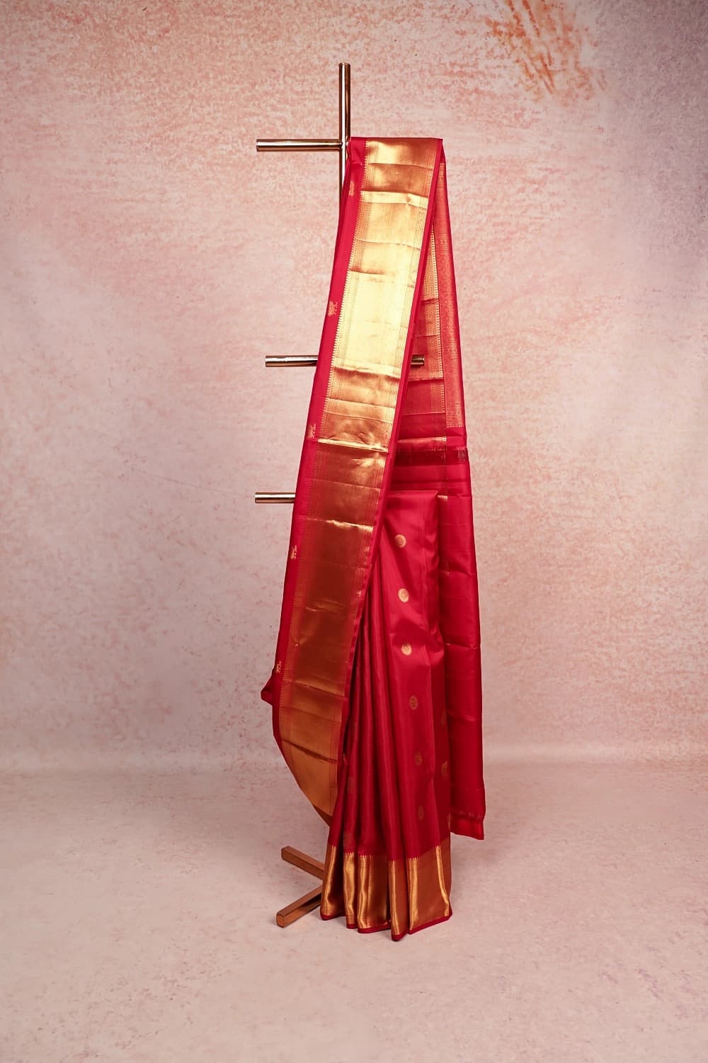 Arakku Red Kancheepuram Silk Saree